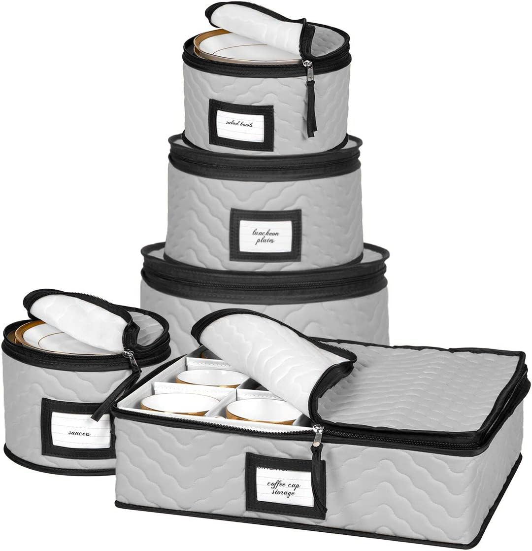 China Storage Containers 5-Piece Set Moving Boxes, Quilted Microfiber