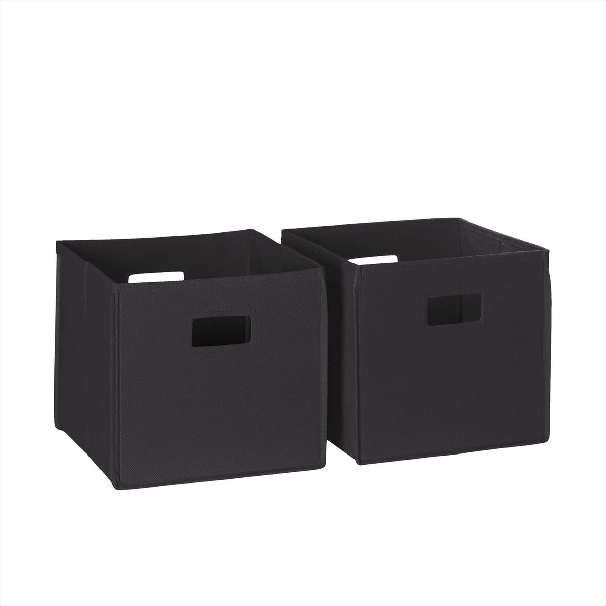 RiverRidge Folding Storage Bins - 2-pack of 10in Tall Taupe Cubes