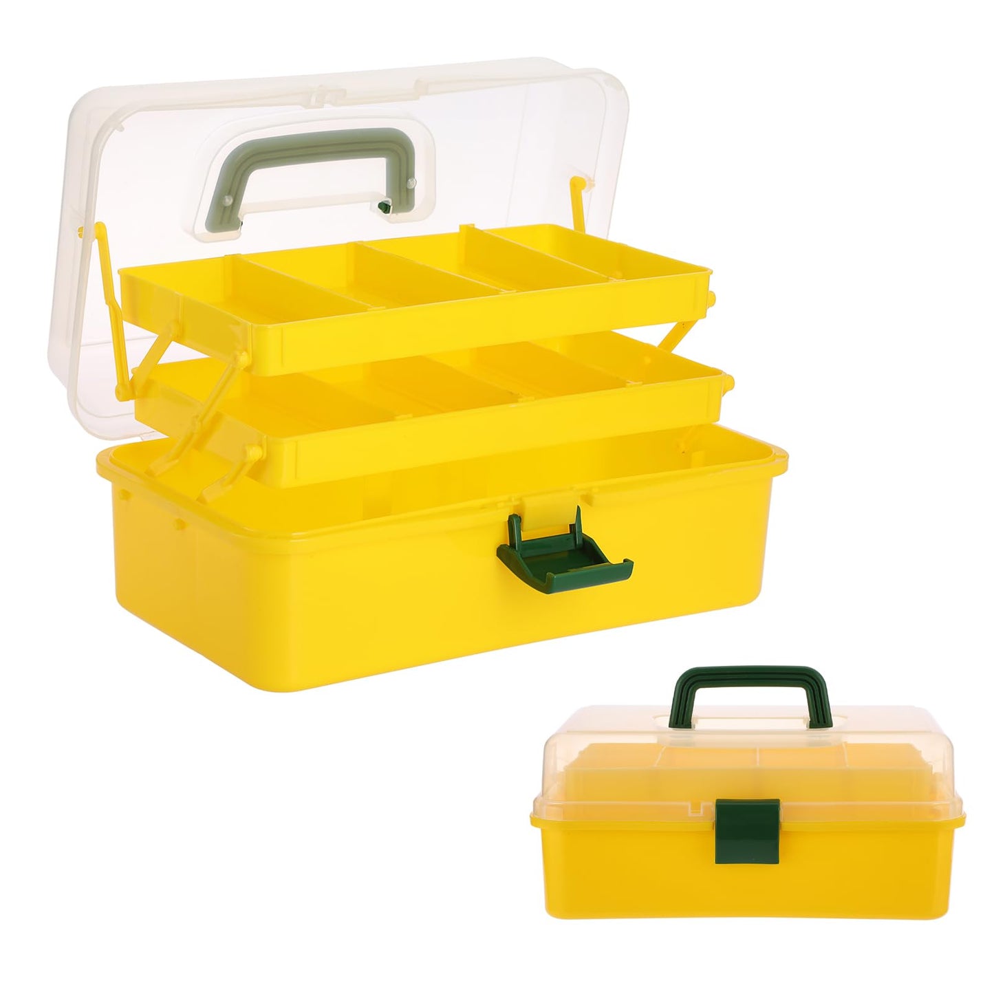 BTSKY 3-Layer Plastic Dividing Storage Box Craft Organizer and Storage