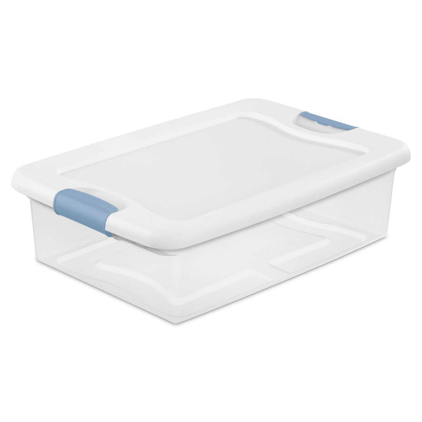 Sterilite Latching Box with Lids for Home and Office, 6 Quart, 12-Pack