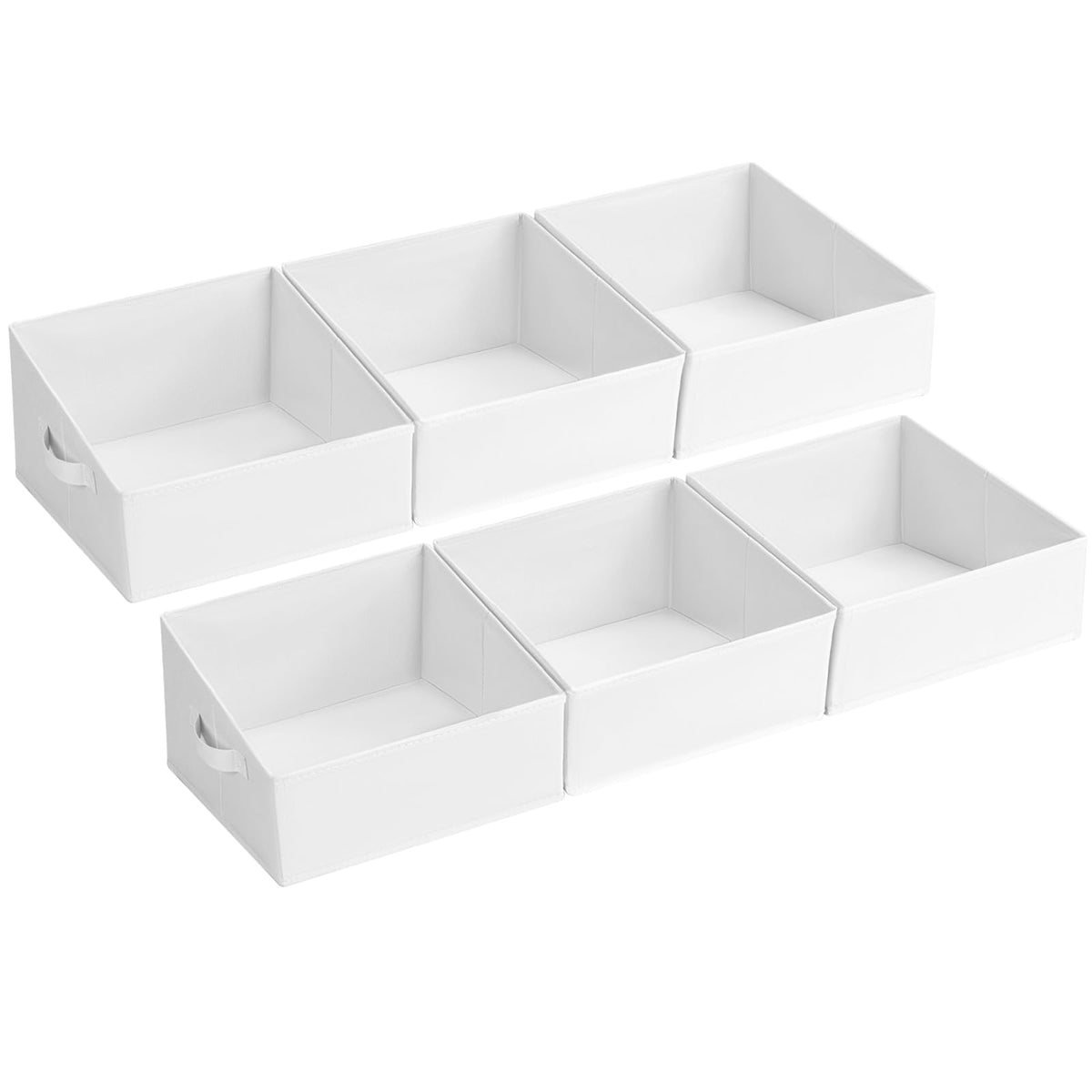 DIMJ Closet Storage Bins - Fabric Storage Baskets for Shelves, Collapsible Closet Organizers and Storage with Handles, Trapezoid Shelf Organization Storage Cubes for Purse, Toys, Books, Towel, Socks