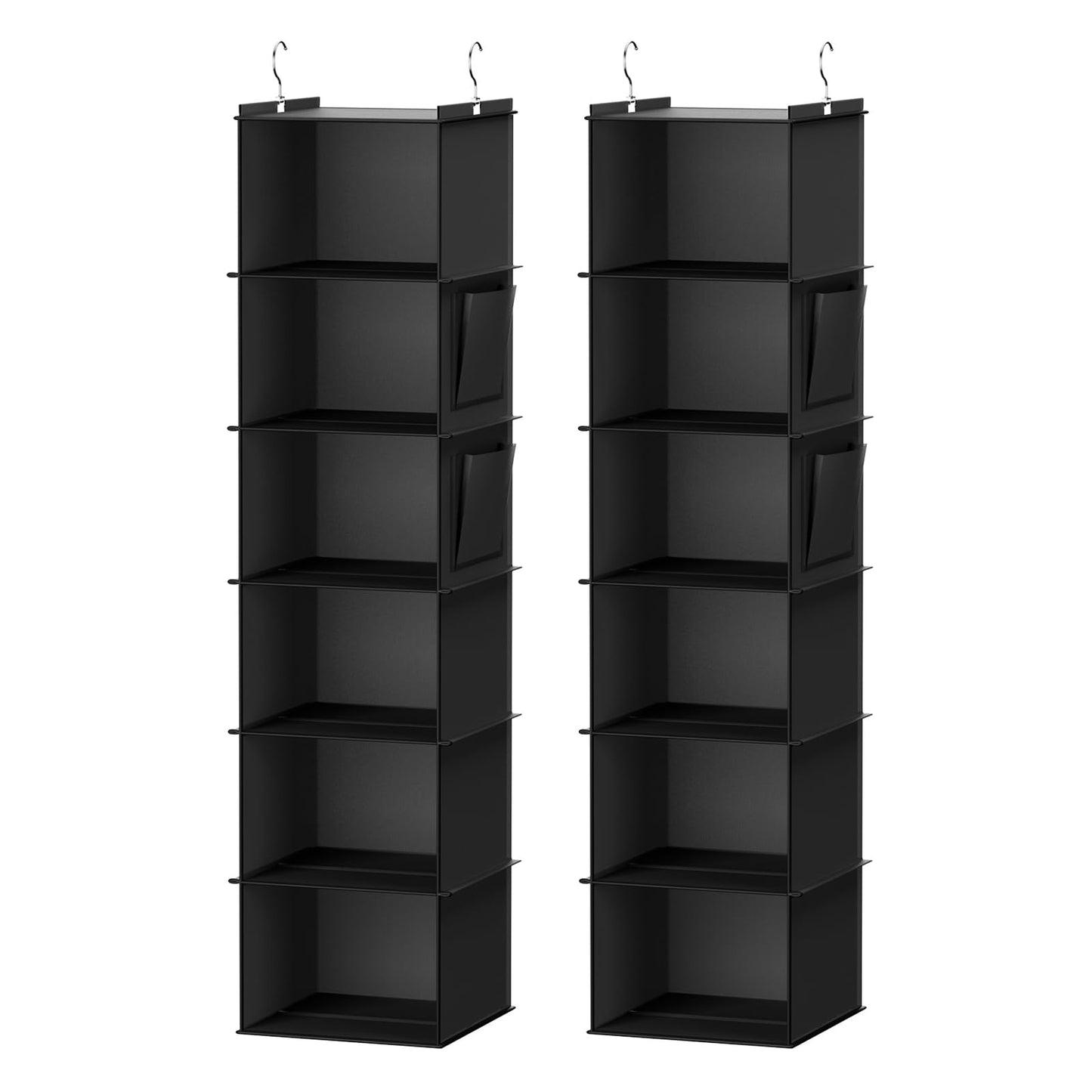 YOUDENOVA Hanging Closet Organizer and Storage, 6-Shelf, Grey