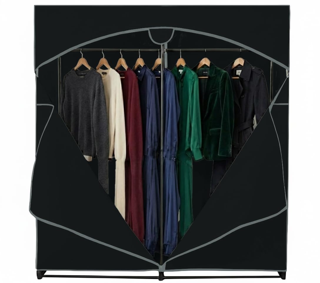 HOLDN’ STORAGE Portable Wardrobe Closet, 65 LBs Large Capacity