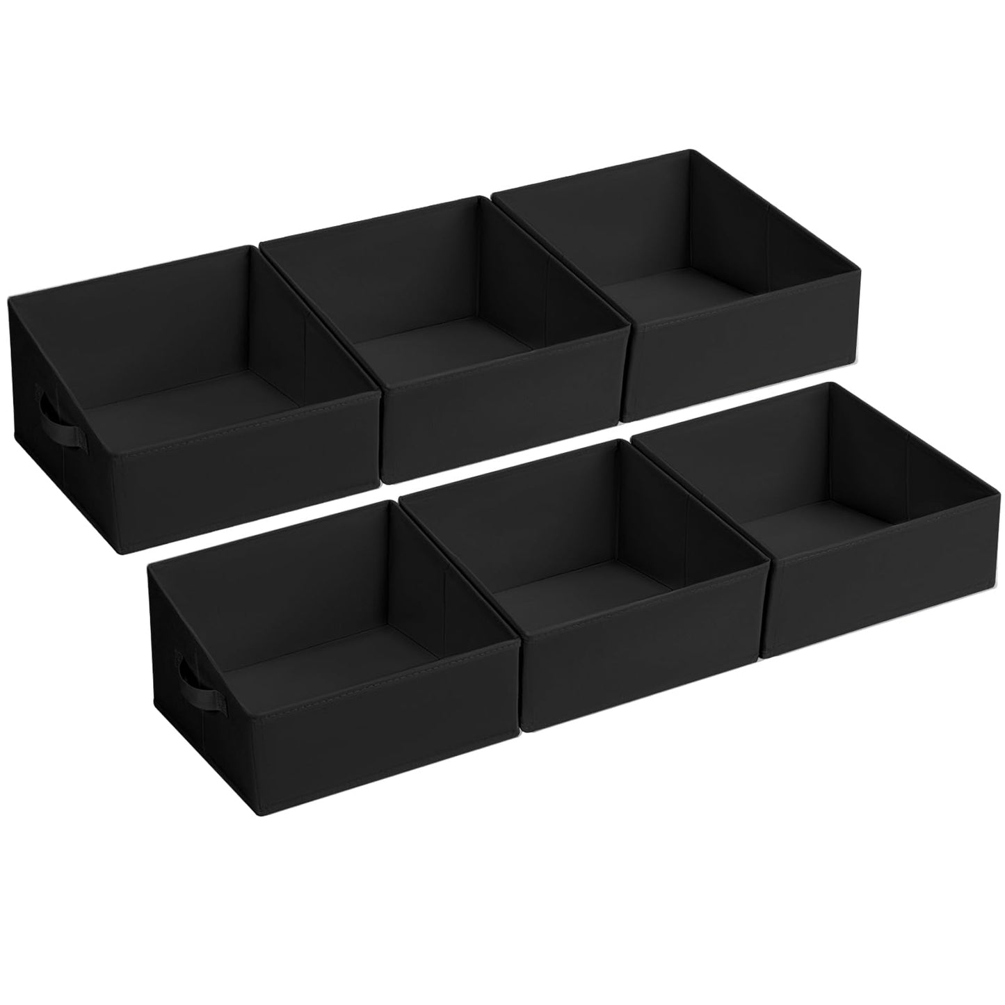 DIMJ Closet Storage Bins - Fabric Storage Baskets for Shelves, Collapsible Closet Organizers and Storage with Handles, Trapezoid Shelf Organization Storage Cubes for Purse, Toys, Books, Towel, Socks