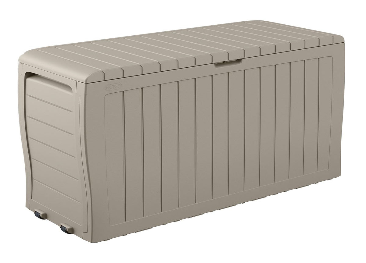 Keter Marvel 71 Gal Outdoor Storage Box for Patio and Pool Accessories