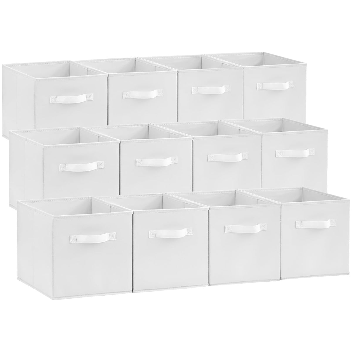 Lifewit Storage Cubes, 11 Inch Organizer Bins, 18L Gray, 12 Packs