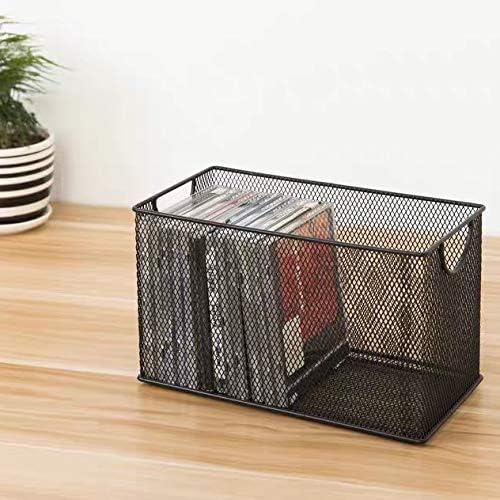 3 Pack Mesh Metal Storage Basket Organizer CD Storage Boxes