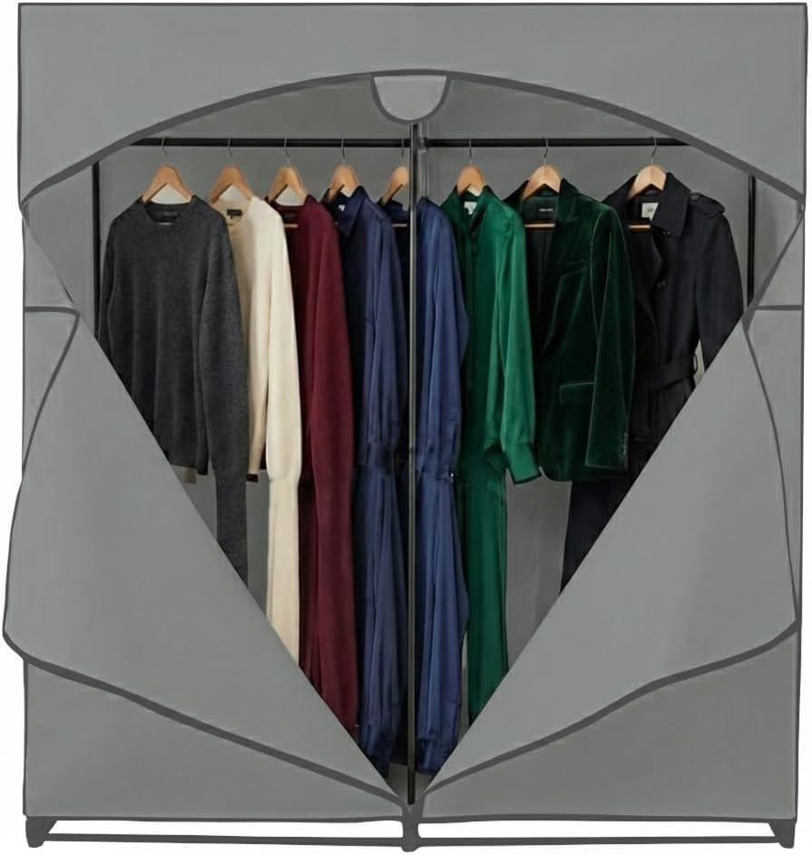 HOLDN’ STORAGE Portable Wardrobe Closet, 65 LBs Large Capacity