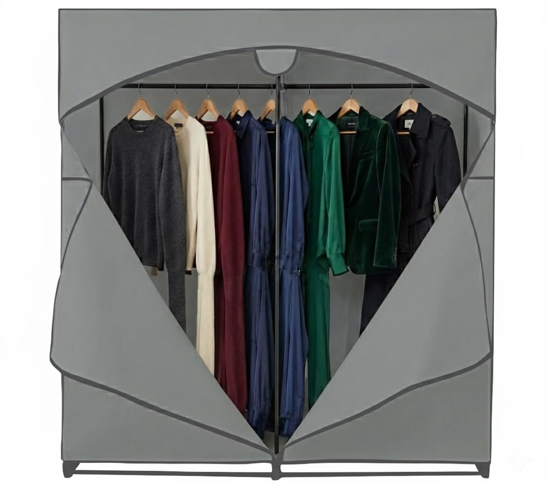 HOLDN’ STORAGE Portable Wardrobe Closet, 65 LBs Large Capacity