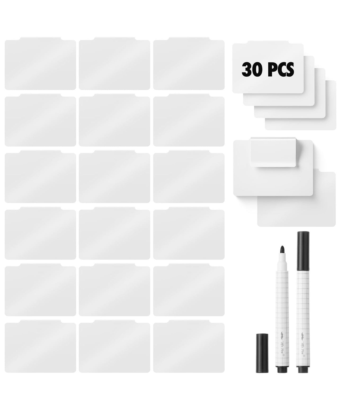 Mr. Pen- Basket Labels Clip On Set, 32 pcs