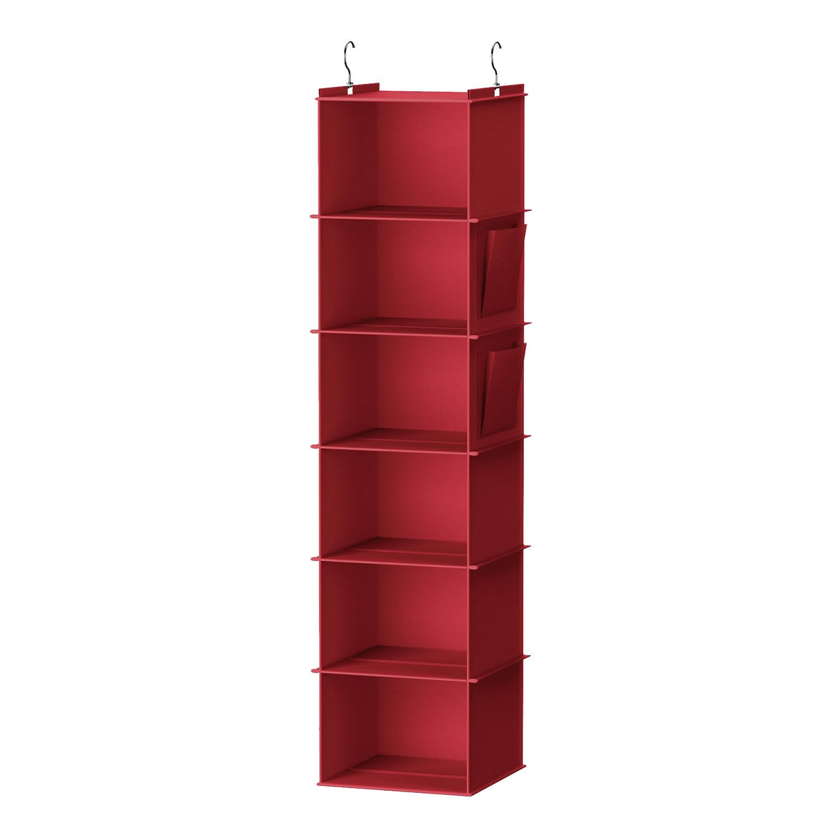 YOUDENOVA Hanging Closet Organizer and Storage, 6-Shelf, Grey