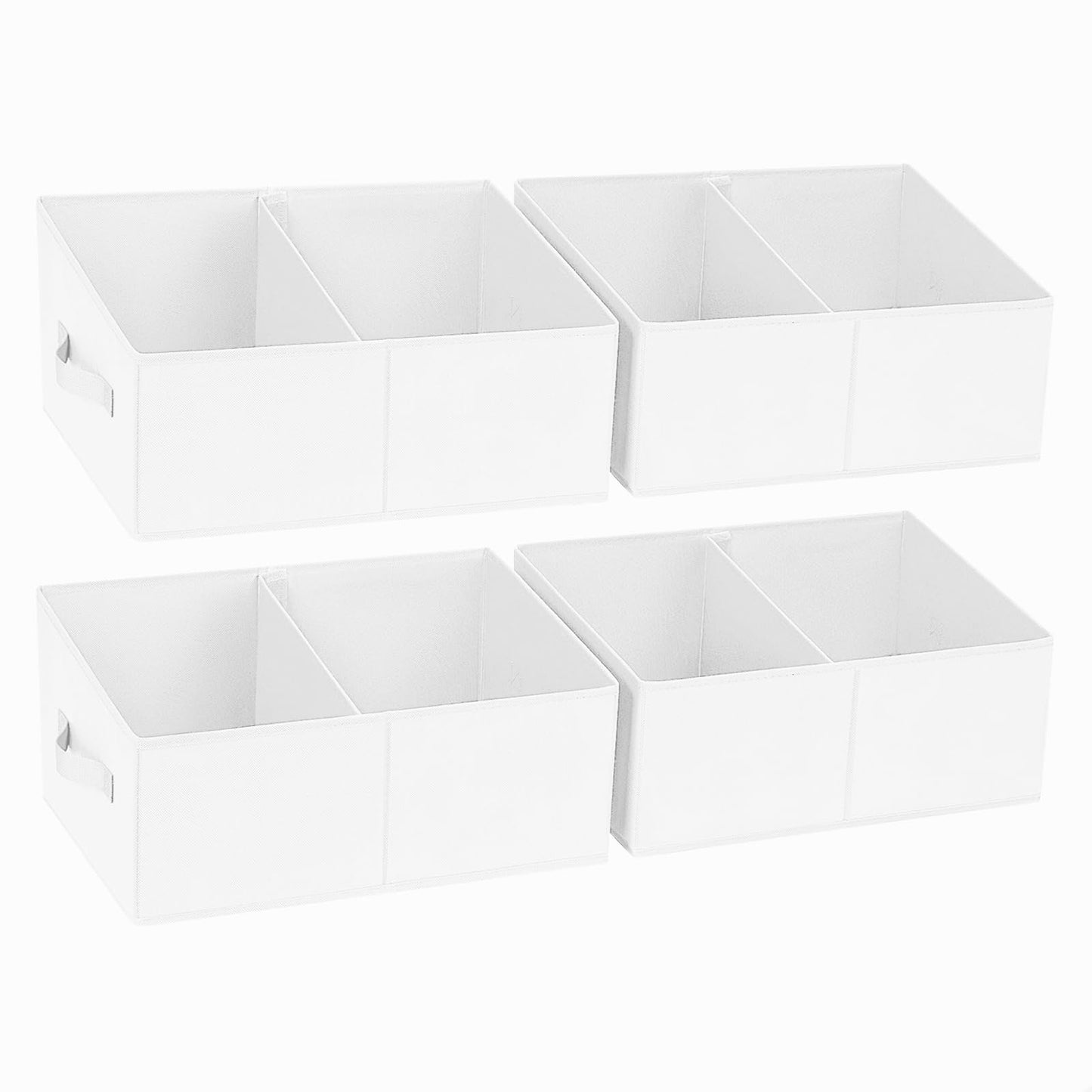 DIMJ Closet Storage Bins - Fabric Storage Baskets for Shelves, Collapsible Closet Organizers and Storage with Handles, Trapezoid Shelf Organization Storage Cubes for Purse, Toys, Books, Towel, Socks