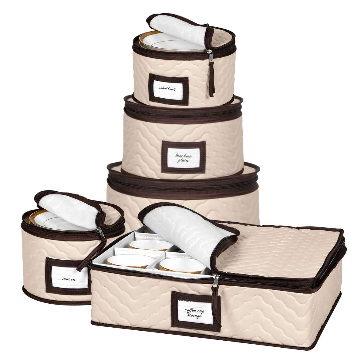 China Storage Containers 5-Piece Set Moving Boxes, Quilted Microfiber