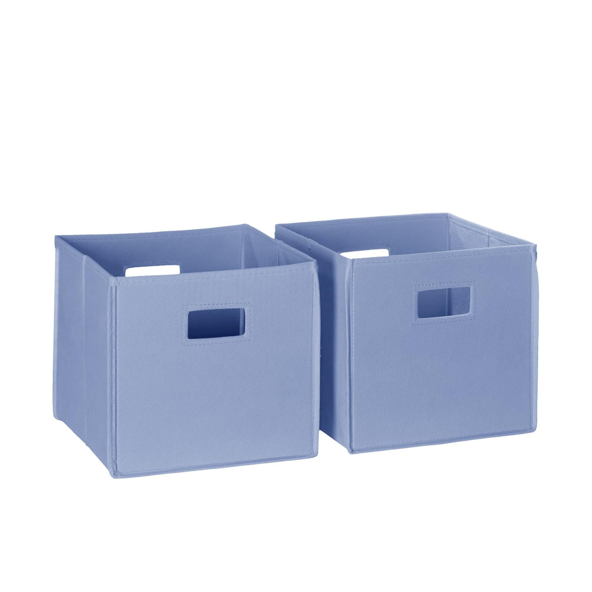 RiverRidge Folding Storage Bins - 2-pack of 10in Tall Taupe Cubes