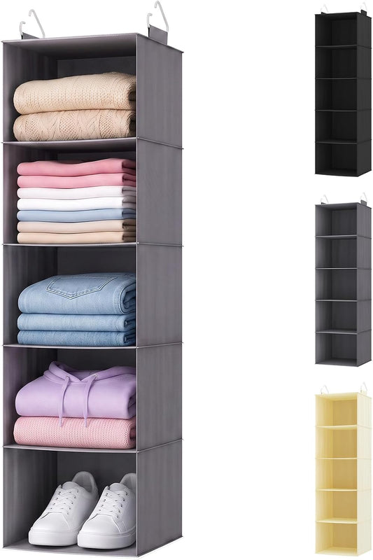 Lifewit Hanging Closet Organizer and Storage for Clothes 5 Tier