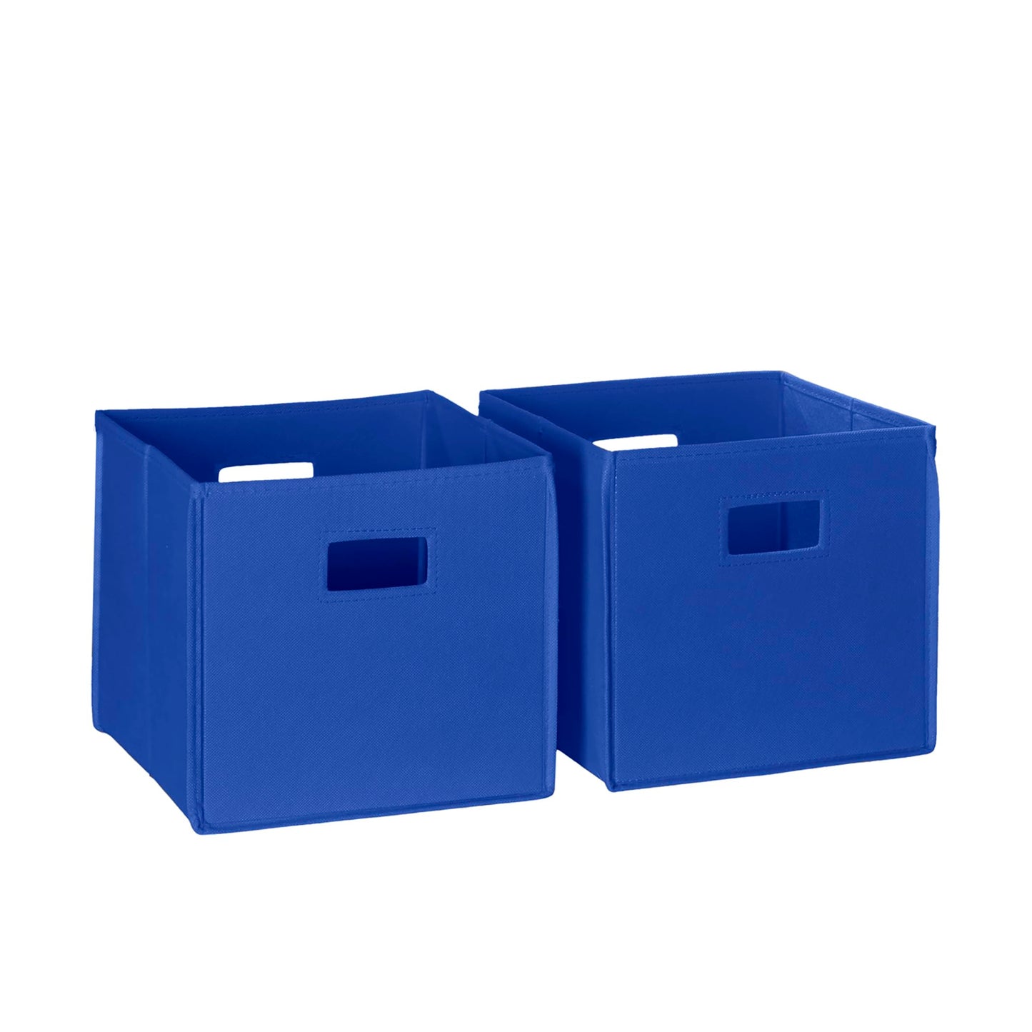 RiverRidge Folding Storage Bins - 2-pack of 10in Tall Taupe Cubes