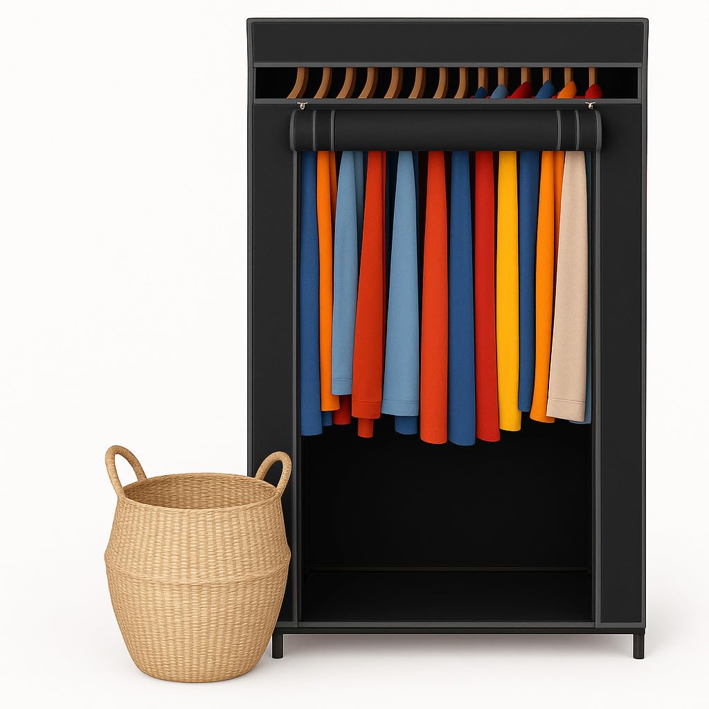 HOLDN’ STORAGE Portable Wardrobe Closet, 65 LBs Large Capacity