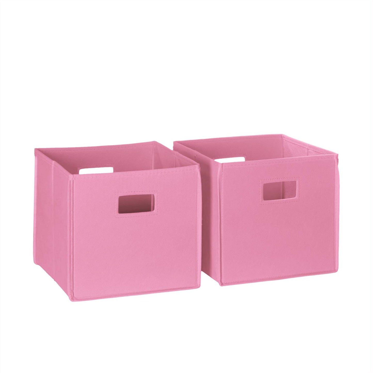 RiverRidge Folding Storage Bins - 2-pack of 10in Tall Taupe Cubes