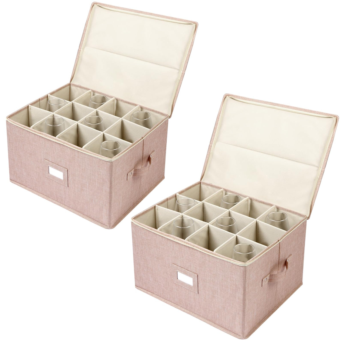 Stemware Storage Cases, Wine Glass Storage Box Containers for Crystal