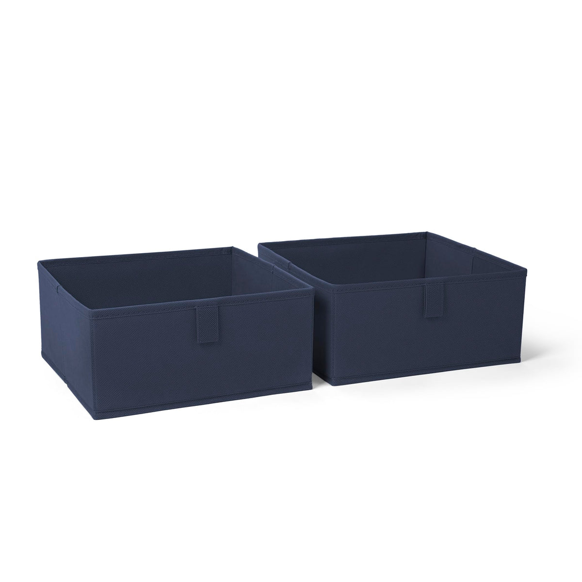 RiverRidge Folding Storage Bins - 2-pack of 10in Tall Taupe Cubes
