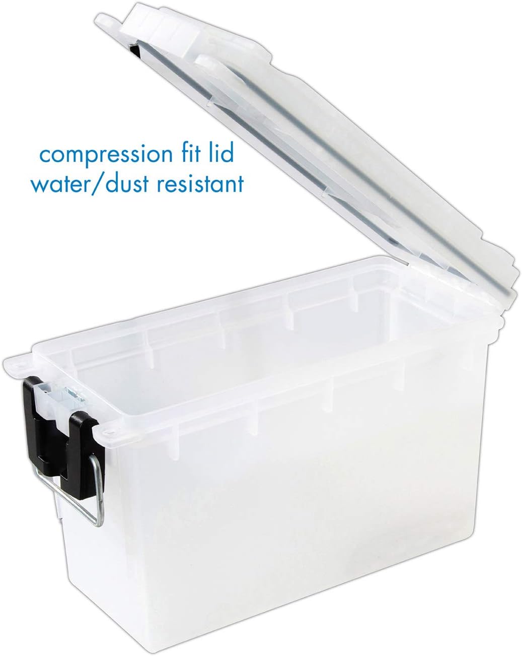 Logix 12535 Translucent Craft Organizer, Art Supply Organizer and Storage, Lockable School Supplies Organization, Moisture Resistant, Made in USA