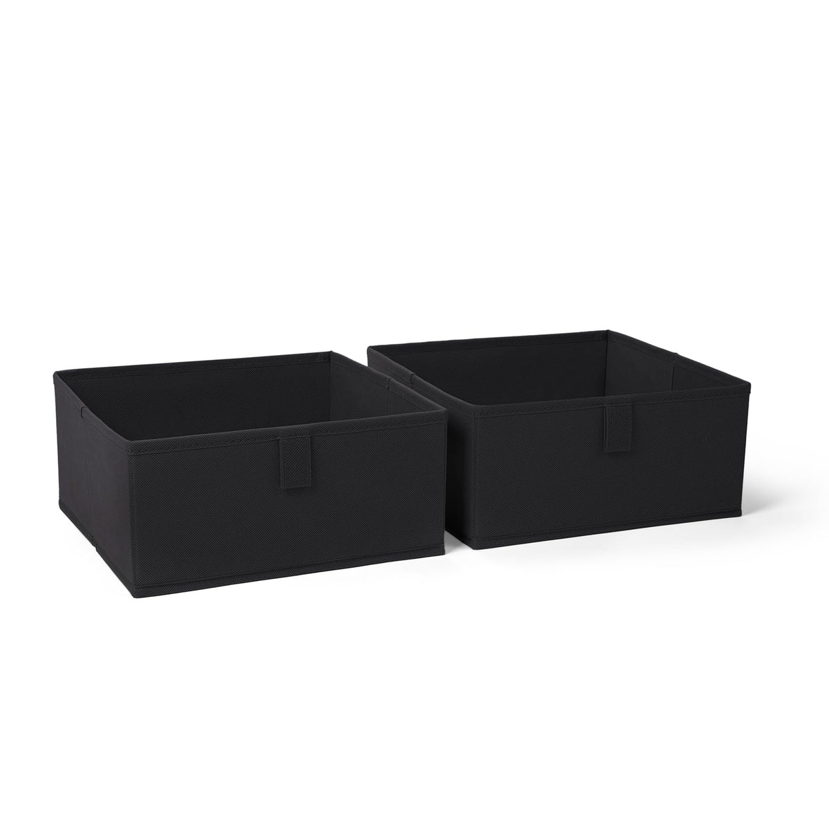 RiverRidge Folding Storage Bins - 2-pack of 10in Tall Taupe Cubes