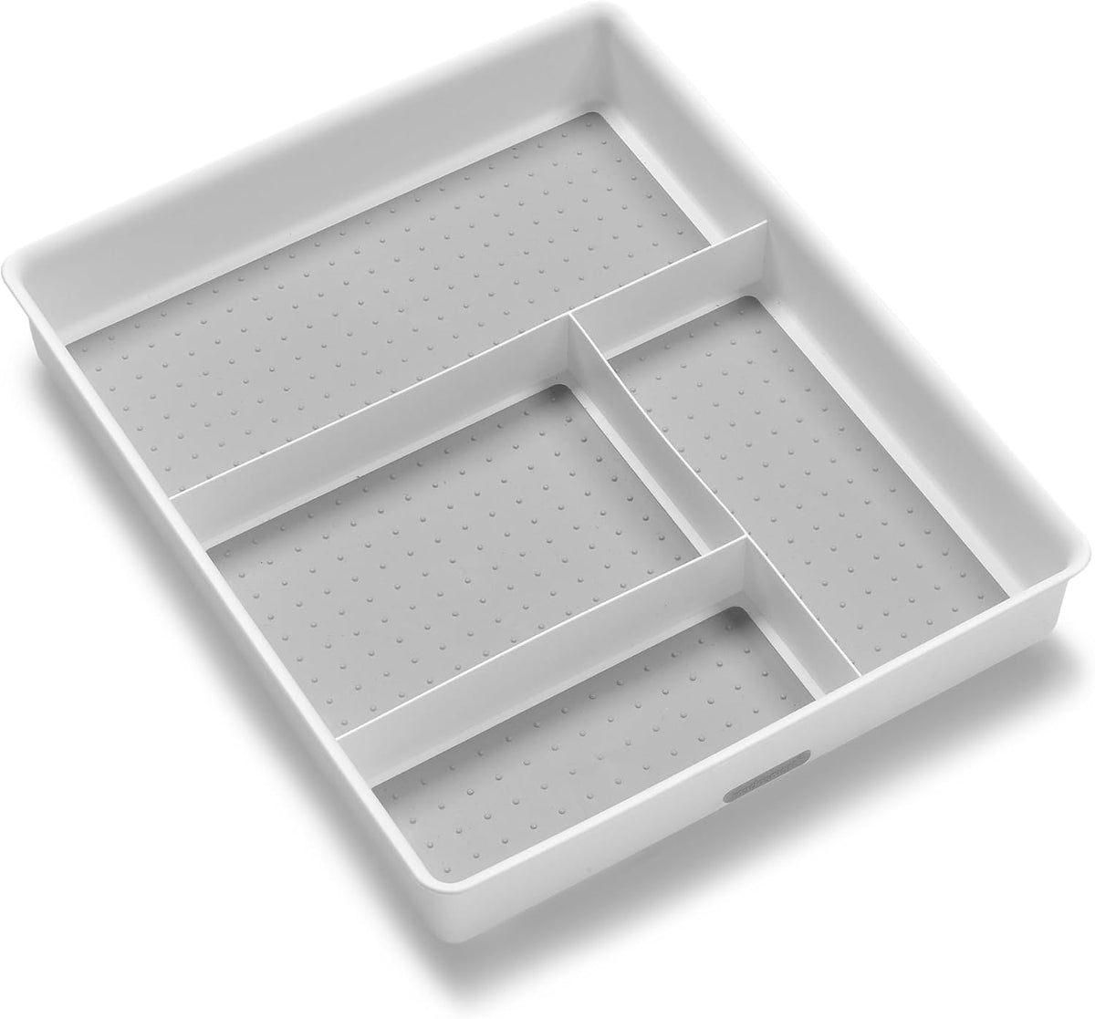 madesmart Classic 4 Compartment Drawer Organizer, White
