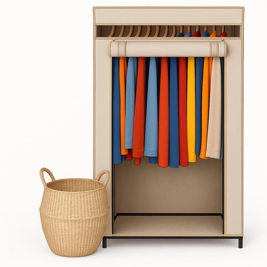 HOLDN’ STORAGE Portable Wardrobe Closet, 65 LBs Large Capacity