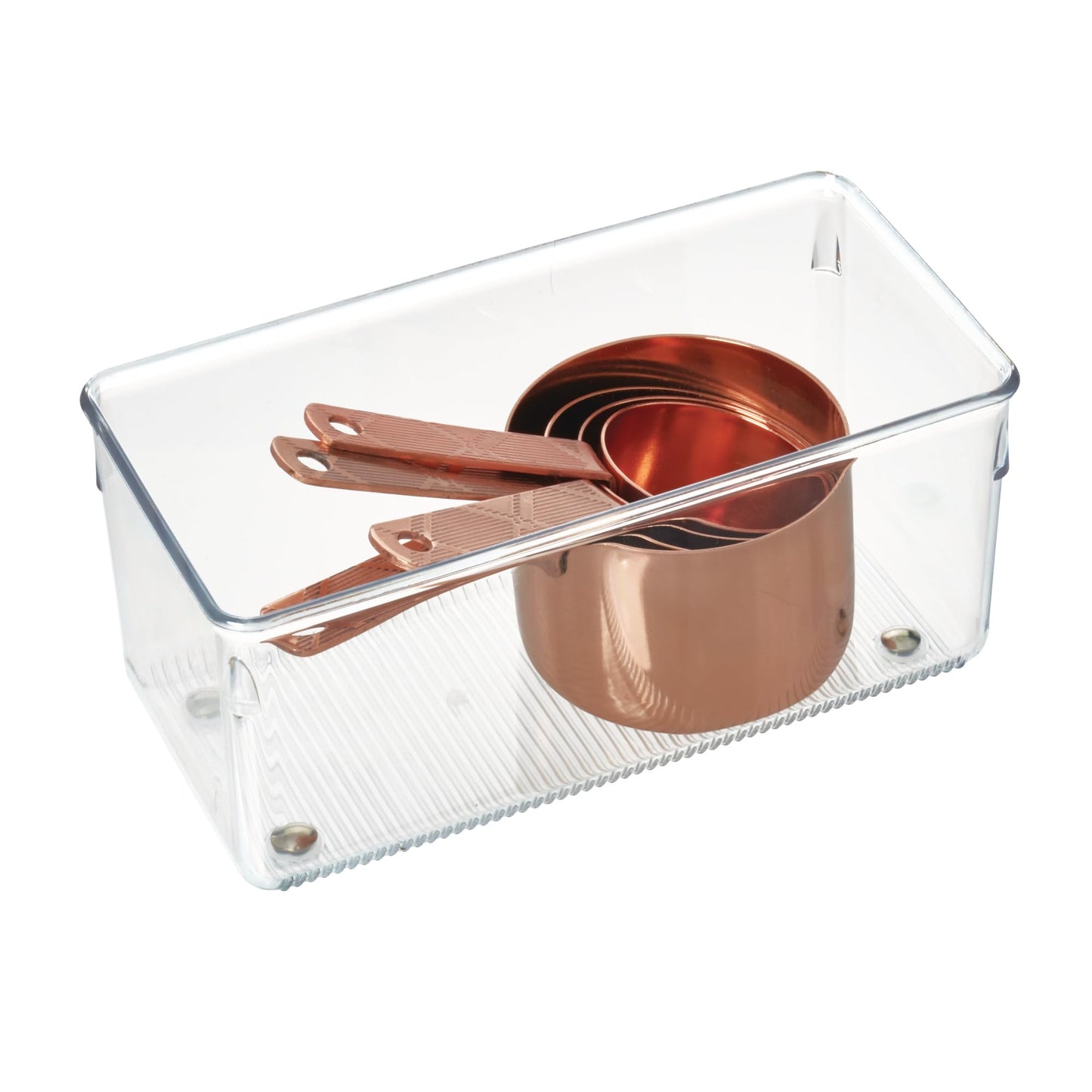 iDesign Plastic Drawer Organizer, Set of 2, Clear