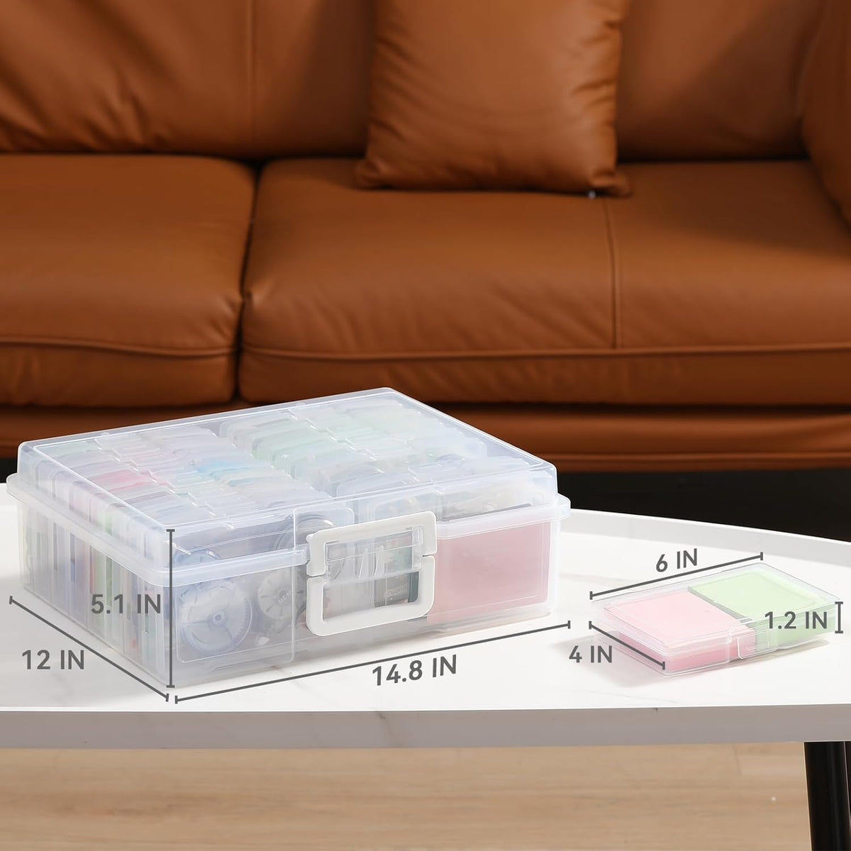 novelinks Photo Storage Box and 16 Inner 4" x 6" Photo Storage Containers