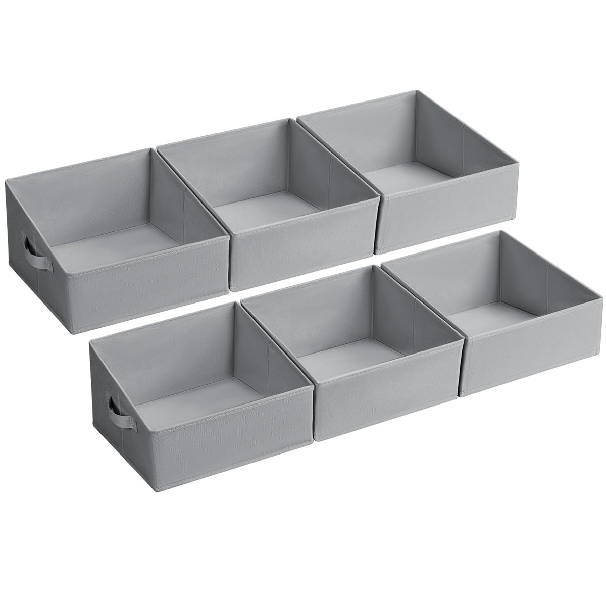 DIMJ Closet Storage Bins - Fabric Storage Baskets for Shelves, Collapsible Closet Organizers and Storage with Handles, Trapezoid Shelf Organization Storage Cubes for Purse, Toys, Books, Towel, Socks