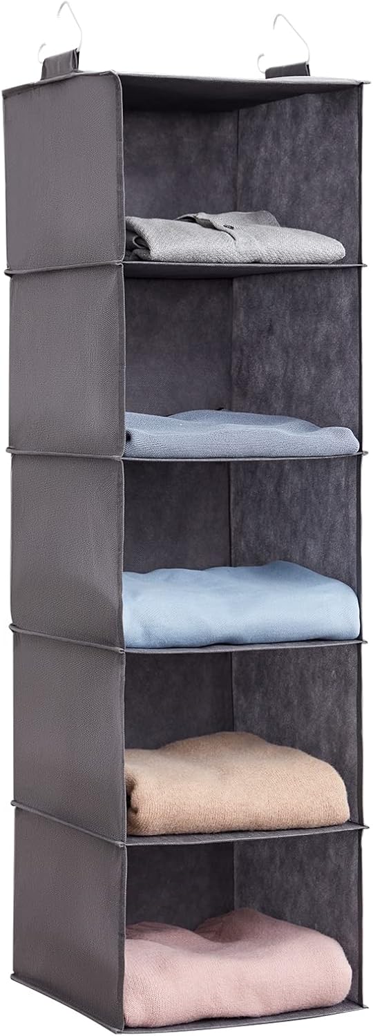 Lifewit Hanging Closet Organizer and Storage for Clothes 5 Tier