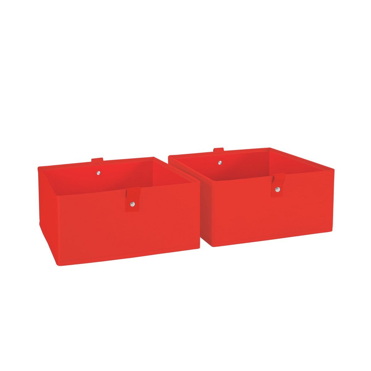 RiverRidge Folding Storage Bins - 2-pack of 5in Tall Olive Cubes