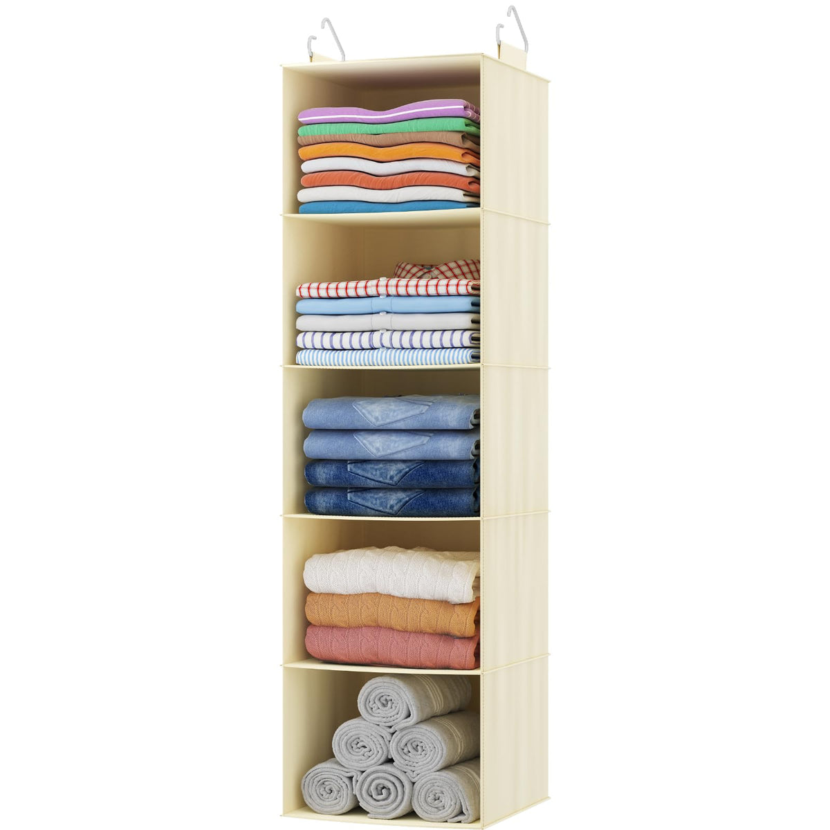 Lifewit Hanging Closet Organizer and Storage for Clothes 5 Tier