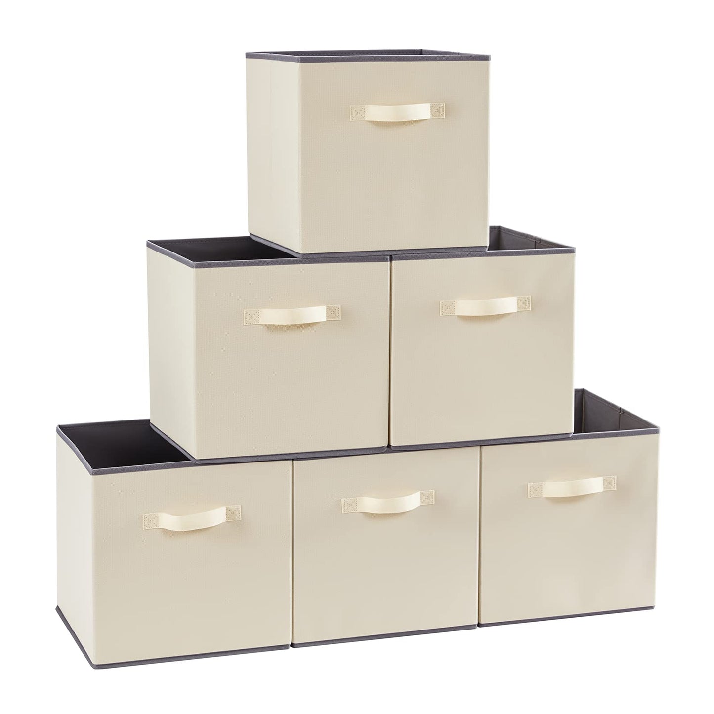 Lifewit Storage Cubes, 11 Inch Organizer Bins, 18L Gray, 12 Packs
