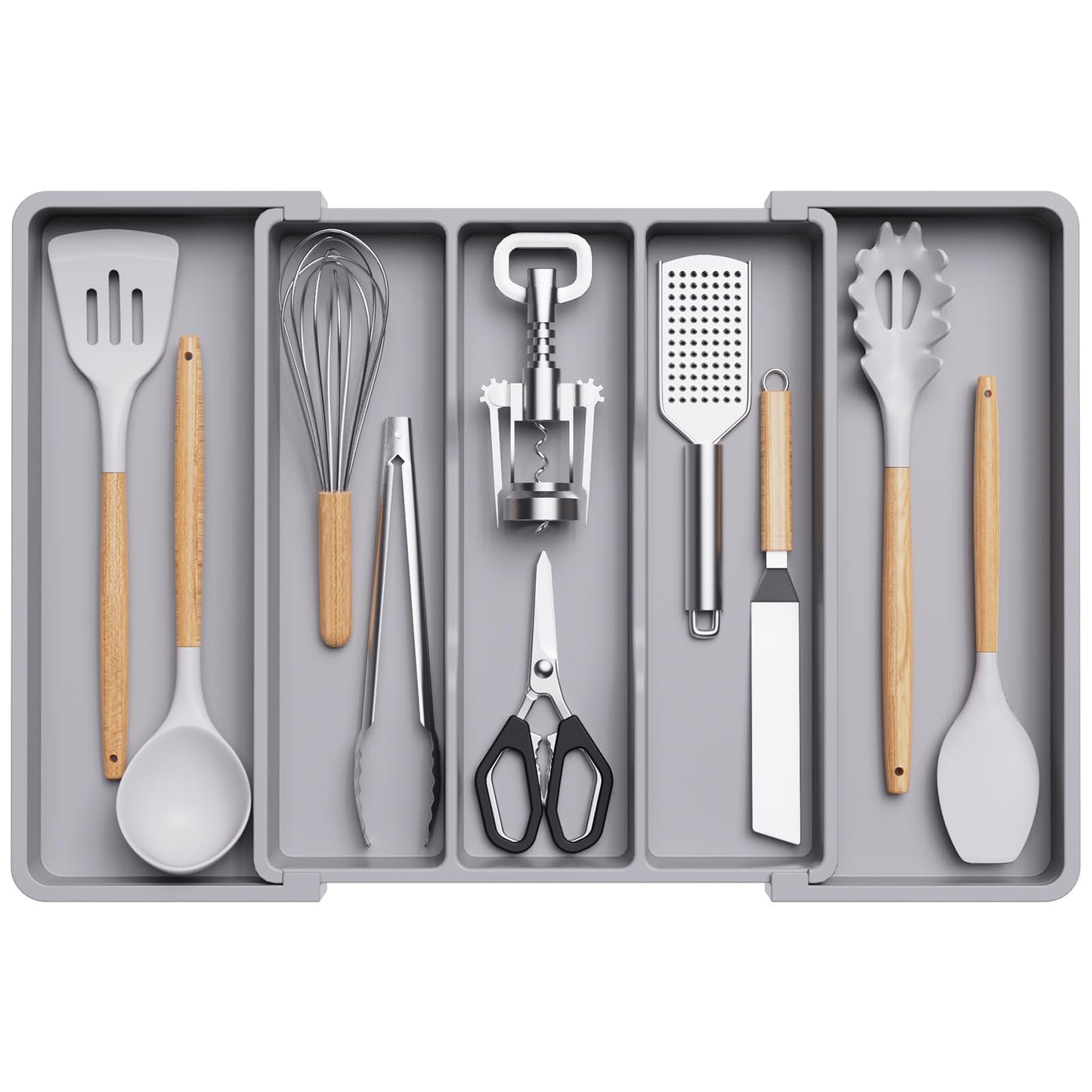 Lifewit Utensil Organizer for Kitchen Drawers, Expandable Utensil Tray