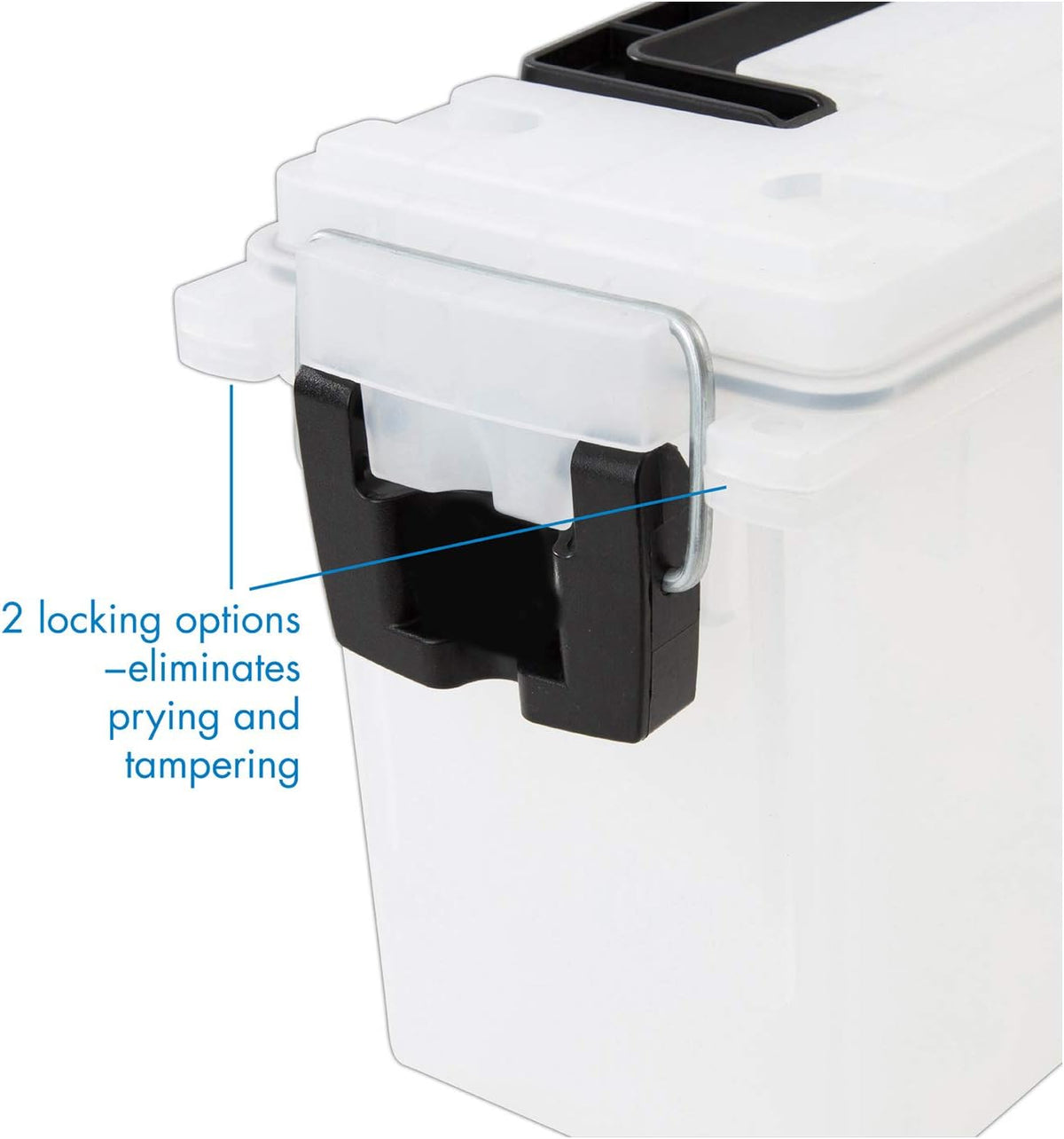 Logix 12535 Translucent Craft Organizer, Art Supply Organizer and Storage, Lockable School Supplies Organization, Moisture Resistant, Made in USA