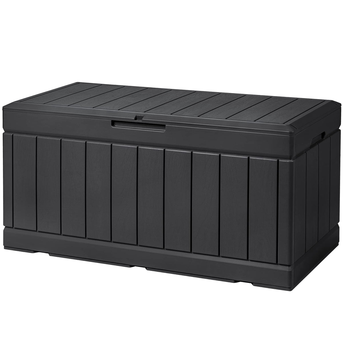 Devoko 100 Gallon Waterproof Resin Deck Box, Large Outdoor Storage Box