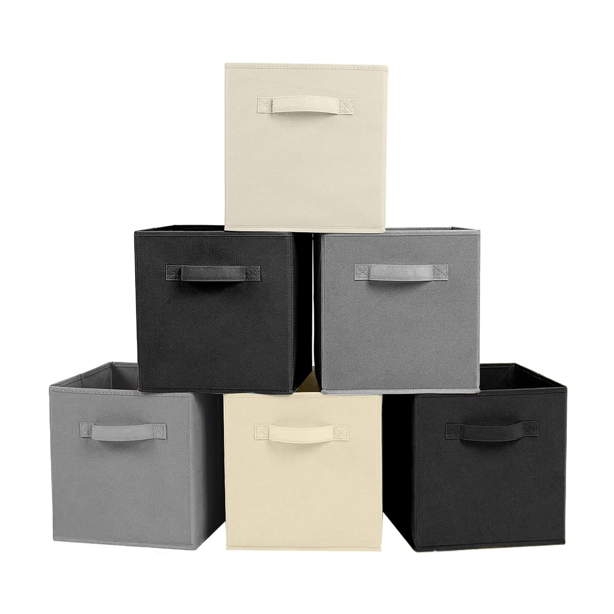ShellKingdom Storage Bins, Foldable Fabric Storage Cubes And Cloth Storage