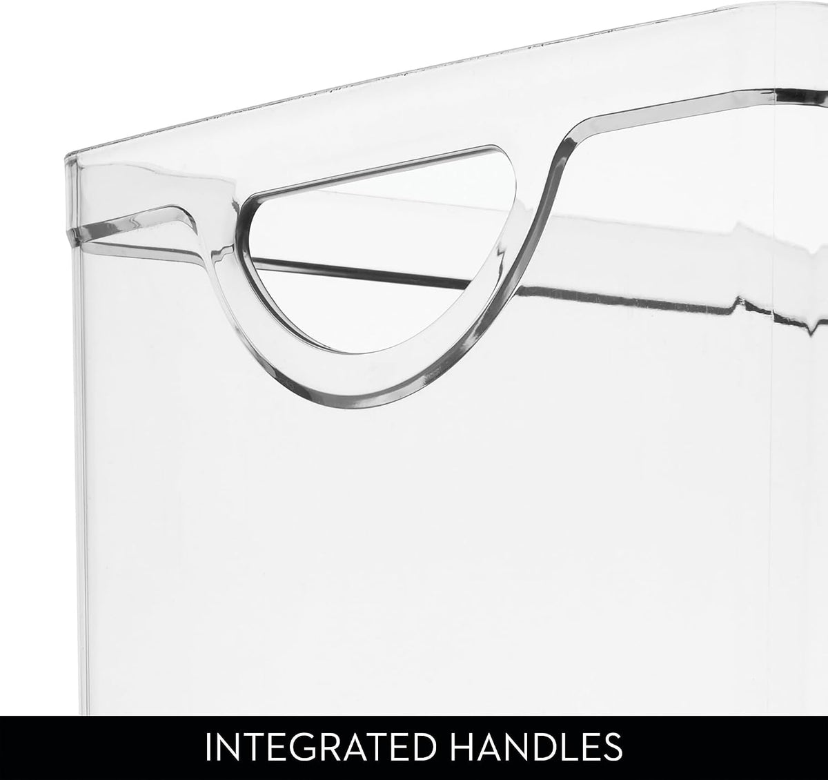 iDesign Stackable Clear Plastic Extra Long Storage Bin