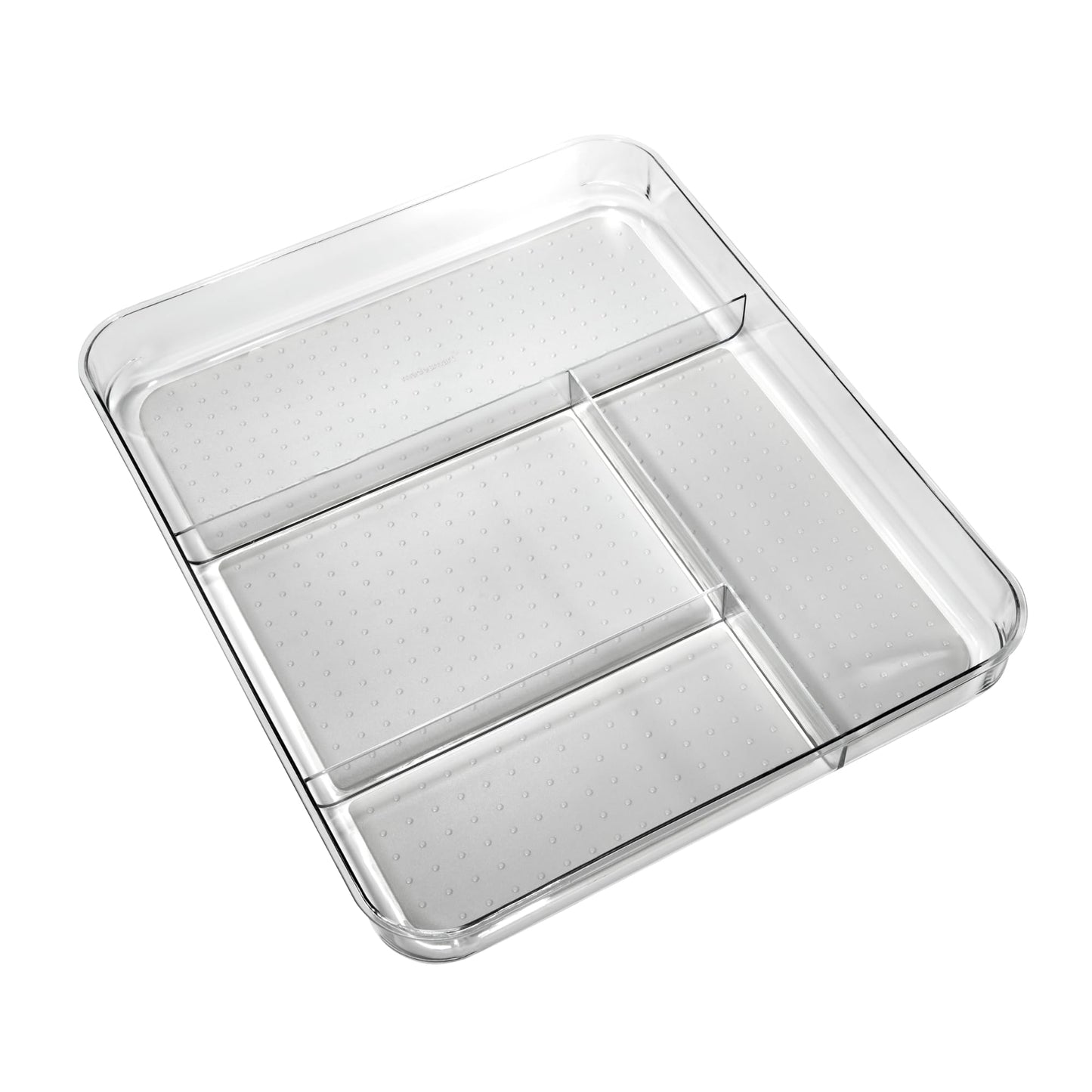 madesmart Classic 4 Compartment Drawer Organizer, White