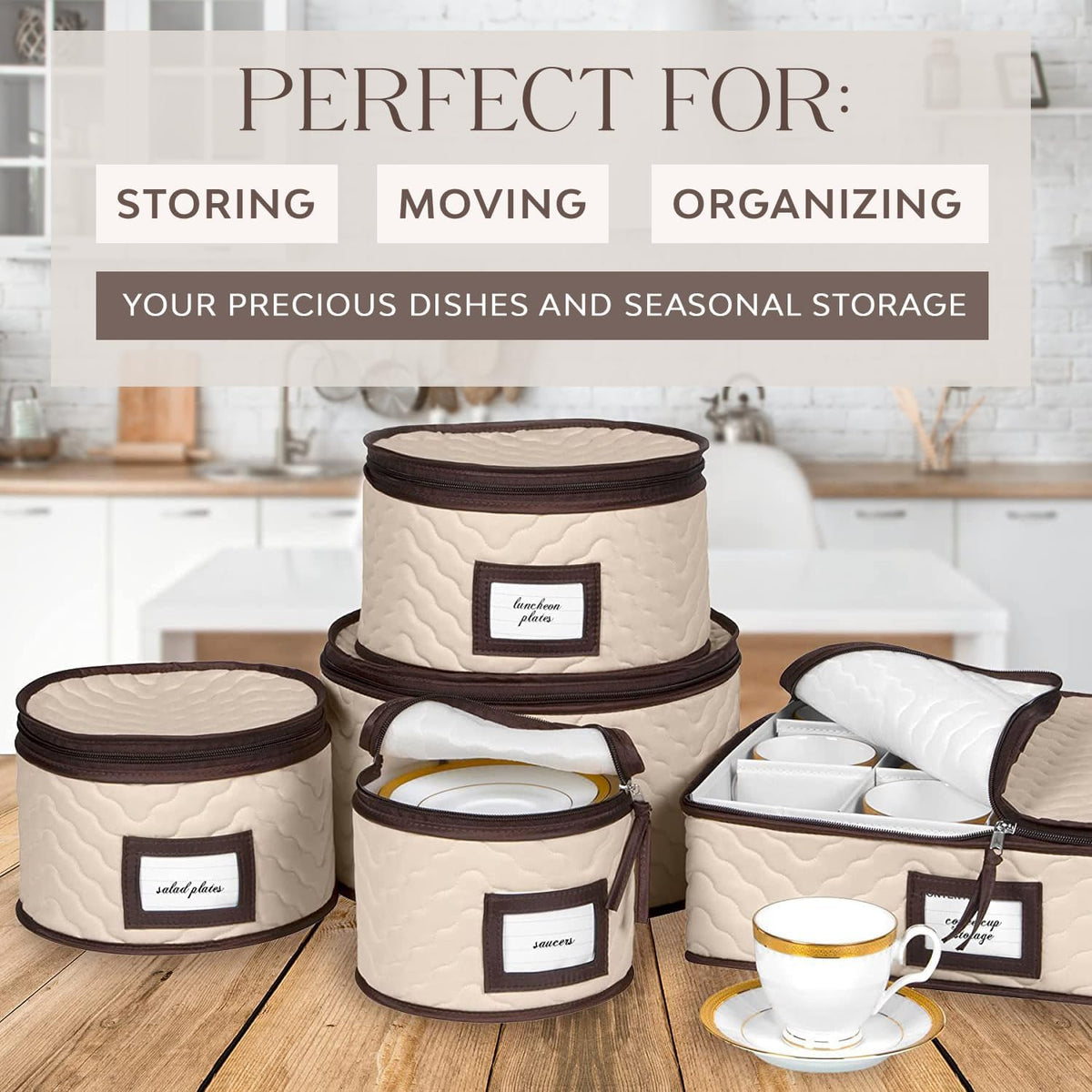 China Storage Containers 5-Piece Set Moving Boxes, Quilted Microfiber