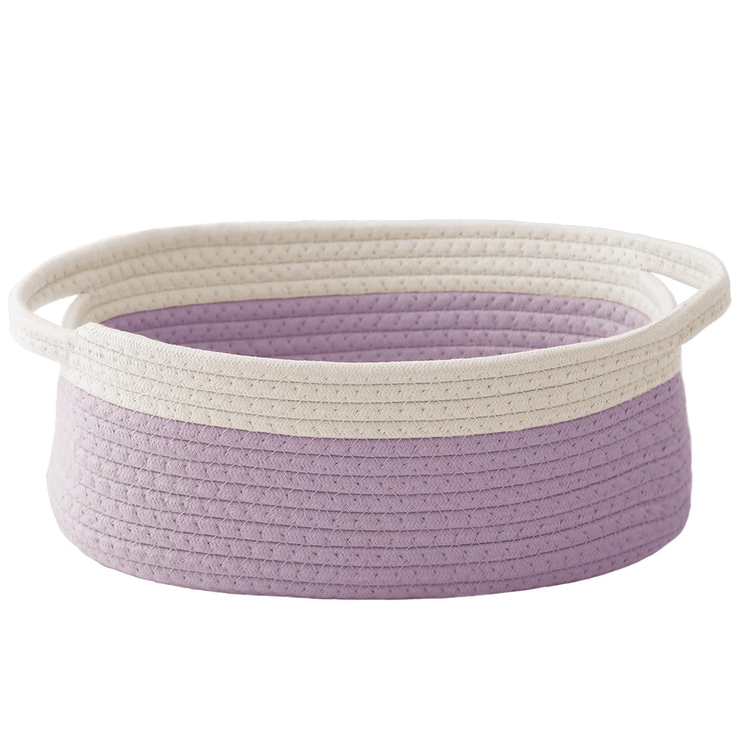 JMvicyroam Small Woven Basket, Empty Gift Basket, White/1 Pack