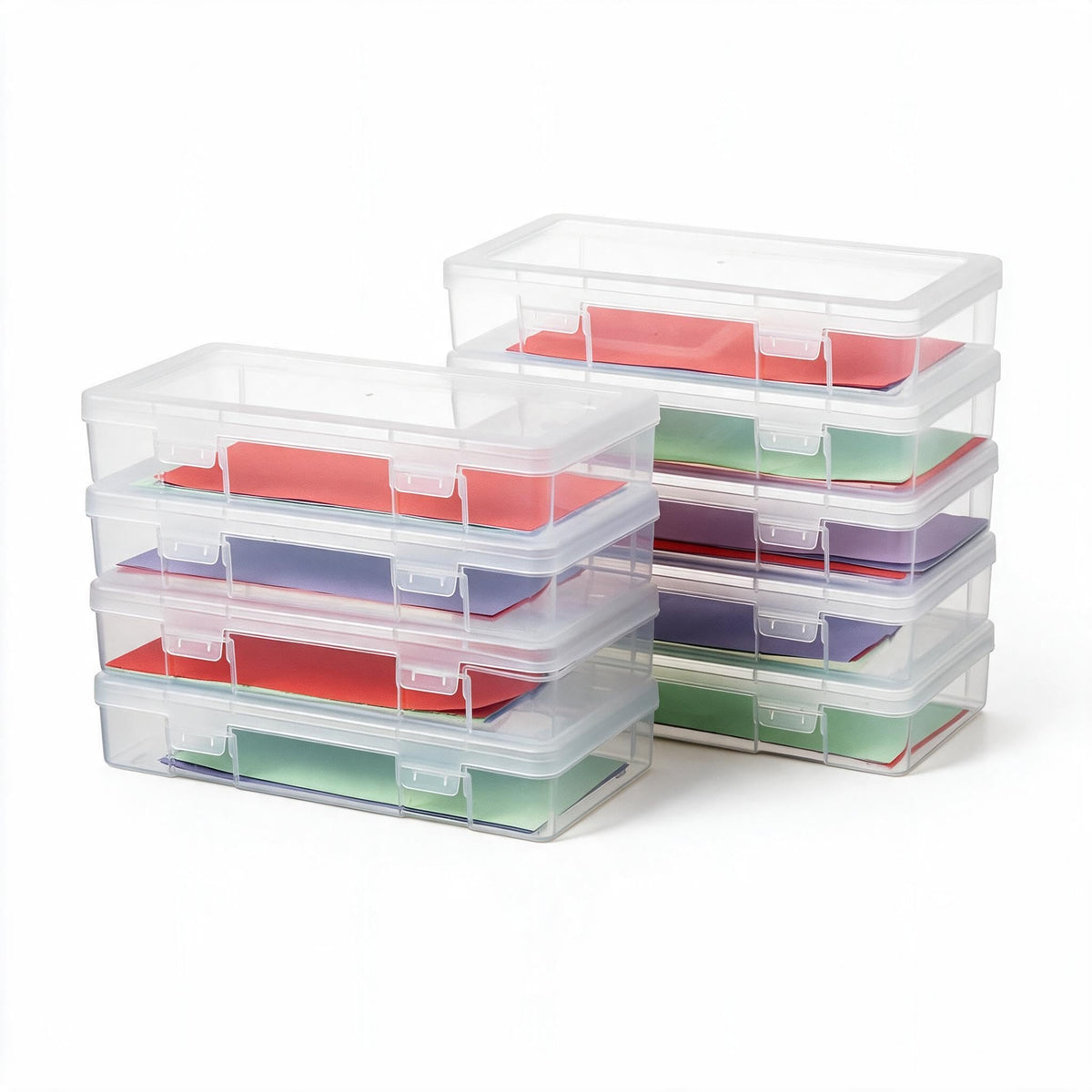 novelinks Plastic Small Storage Containers with Lids for Organizing