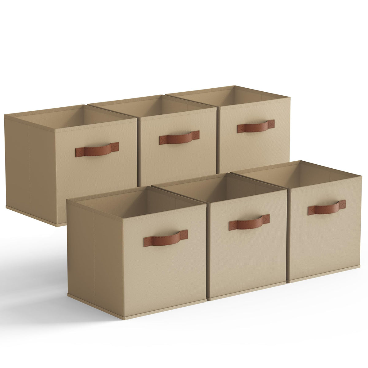 GRANNY SAYS 11 Inch Cube Storage Bins, 6-Pack Storage Cube Organizer, Pink