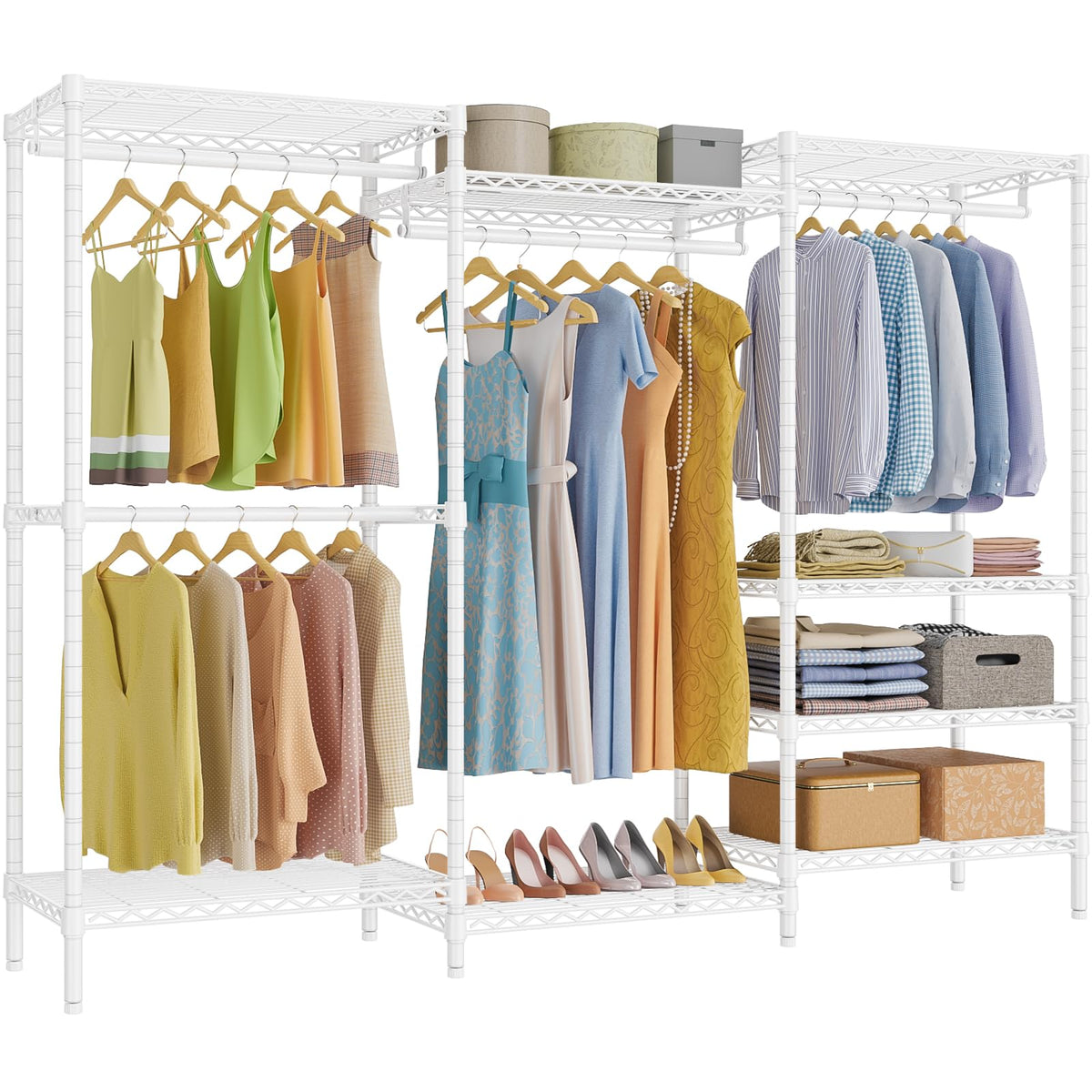 VIPEK V5 Heavy Duty Clothes Rack, Freestanding Modular Closet System, Black