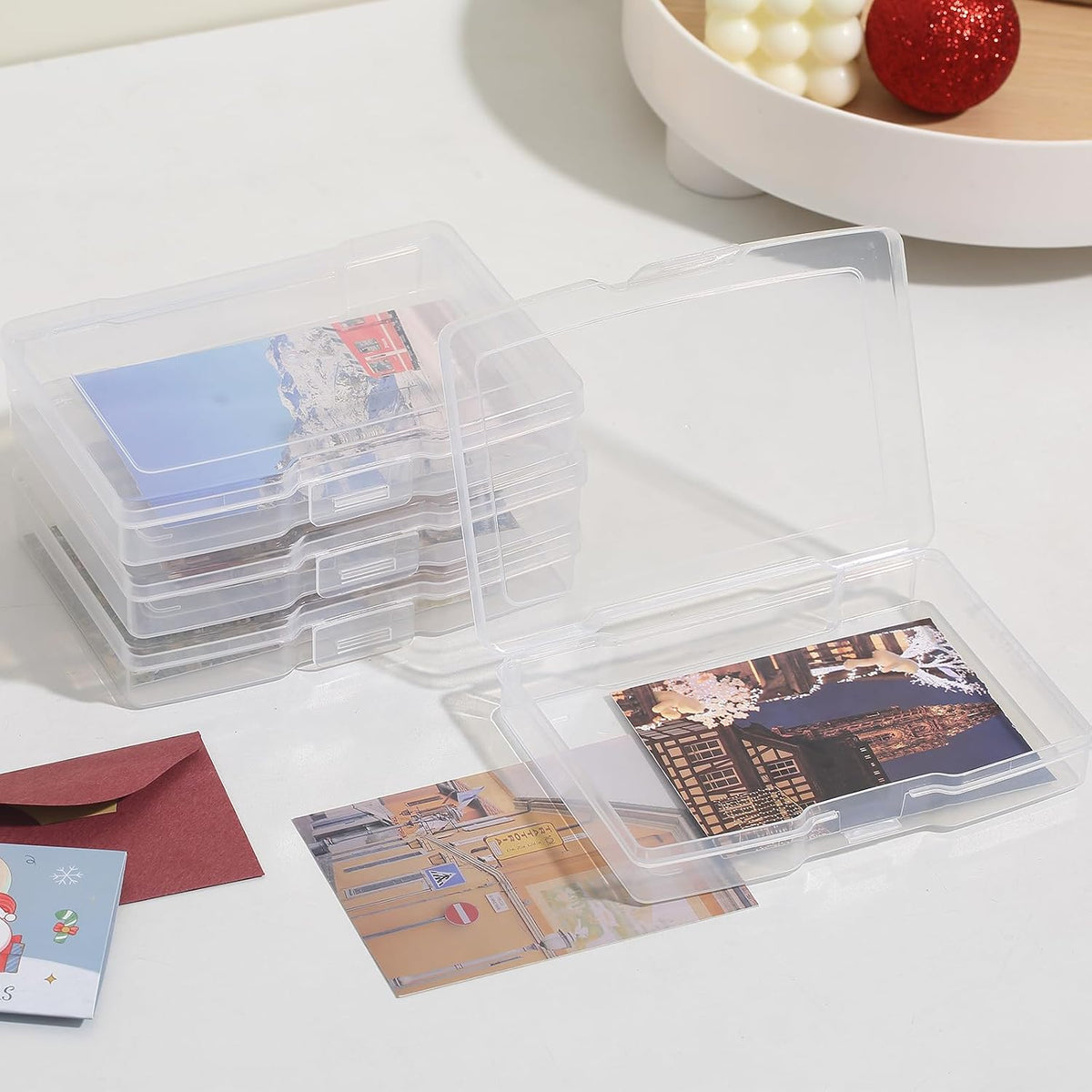 novelinks Photo Storage Box and 16 Inner 4" x 6" Photo Storage Containers