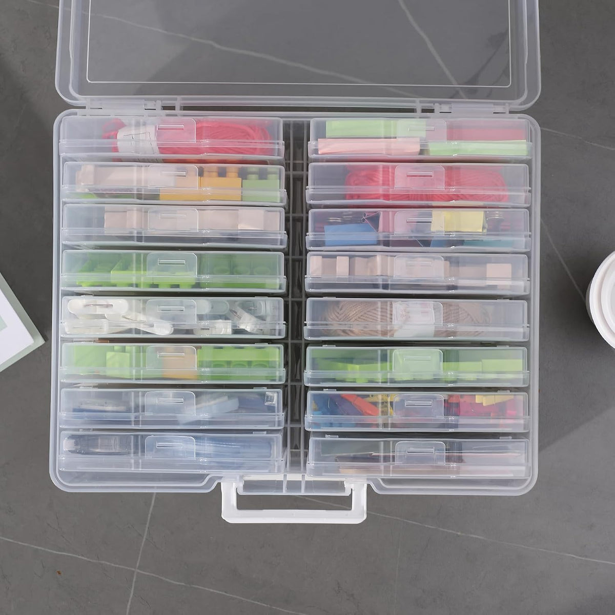 novelinks Photo Storage Box and 16 Inner 4" x 6" Photo Storage Containers