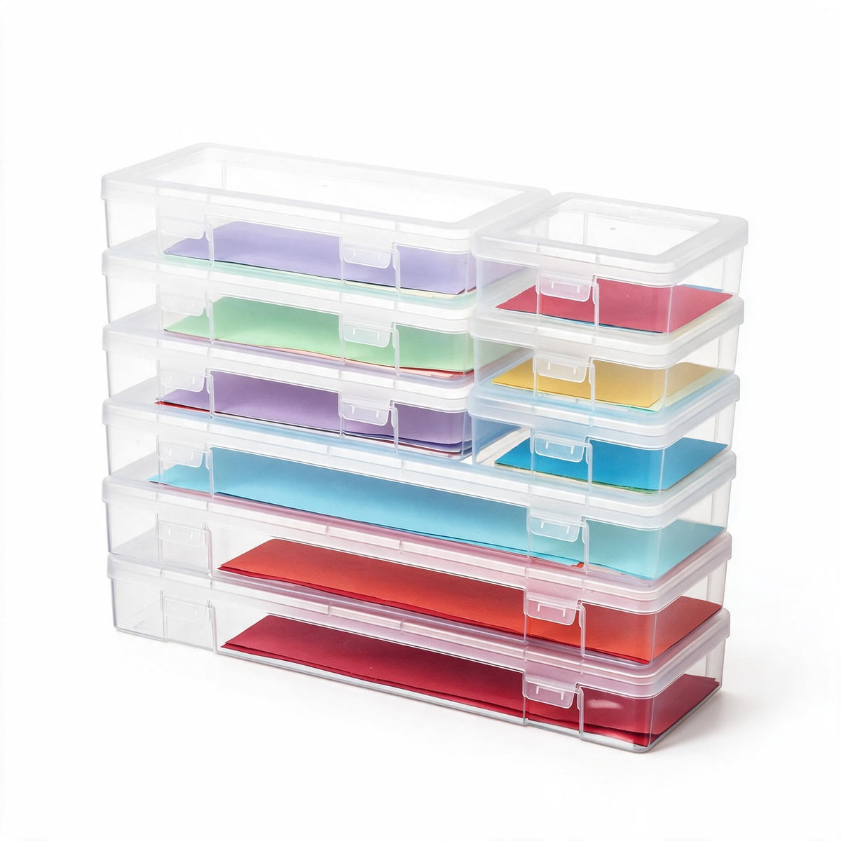 novelinks Plastic Small Storage Containers with Lids for Organizing