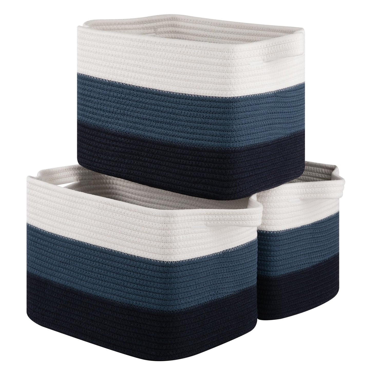 OIASKET Storage Basket for Organizing 3 Pack, Woven Baskets for Storage
